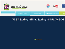 Tablet Screenshot of casadegraciaad.org